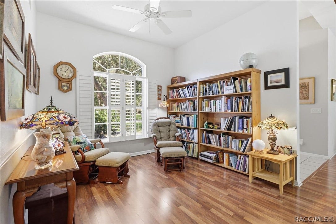 80 Oak Village Boulevard, Homosassa, FL 34446 Formal Dining space (currently used as library)
