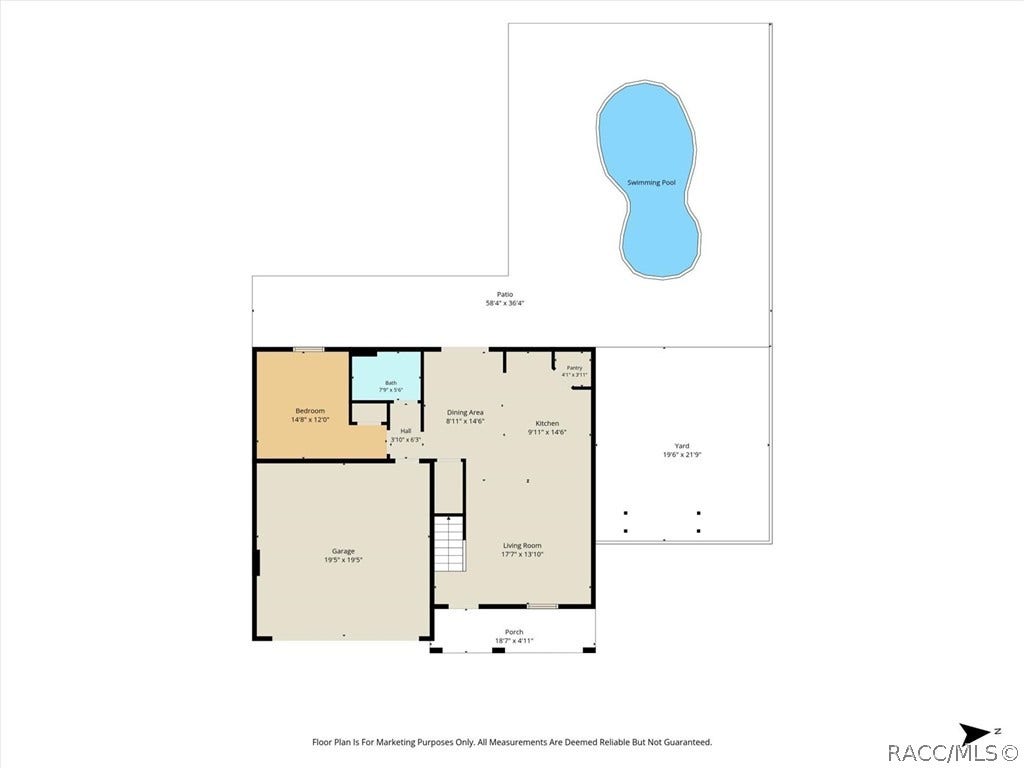 2457 W OAKLAND Lane, Dunnellon, FL 34434 1ST FLOOR PLAN
