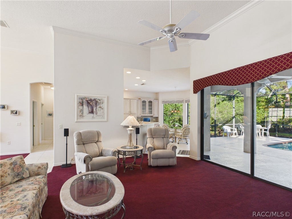 37 Livingstone Daisy Court, Homosassa, FL 34446 GREAT ROOM 2 VIEW FROM THE FOYER