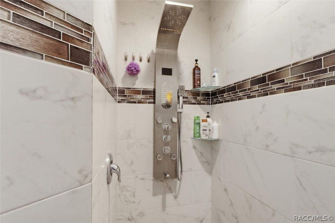 Primary walk-in shower