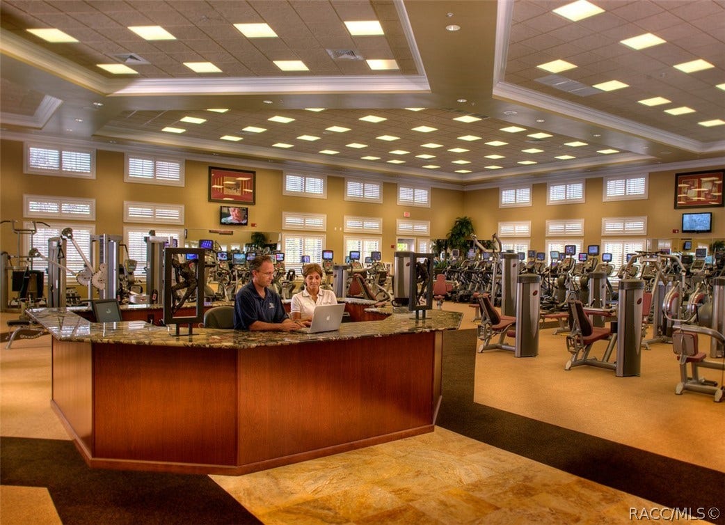 The state-of-the-art fitness center at Bella Vita has an abundance of equipment to keep fit.