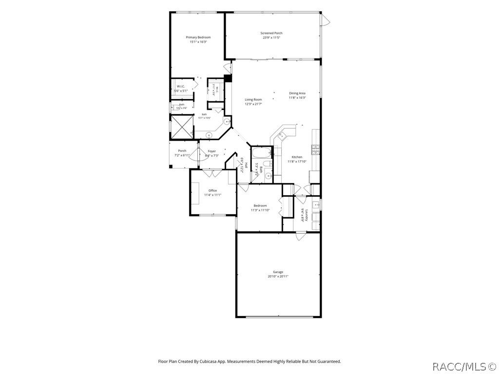 This great layout provides space and privacy.