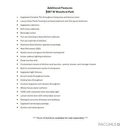 Additional Features and Upgrades