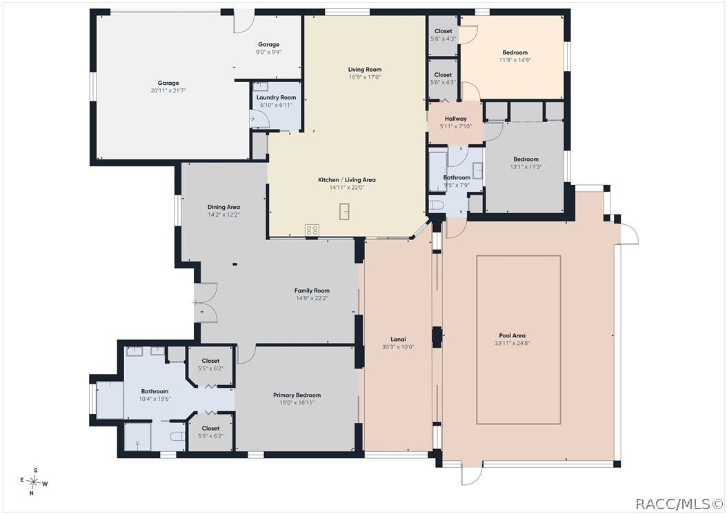 1 Salvia Court W, Homosassa, FL 34446 Floor Plan