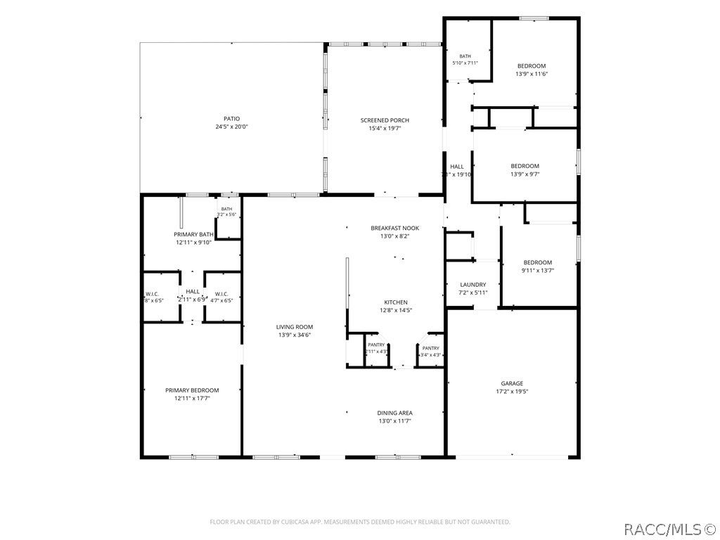 8364 N Pocono Drive, Citrus Springs, FL 34434 Floor Plan