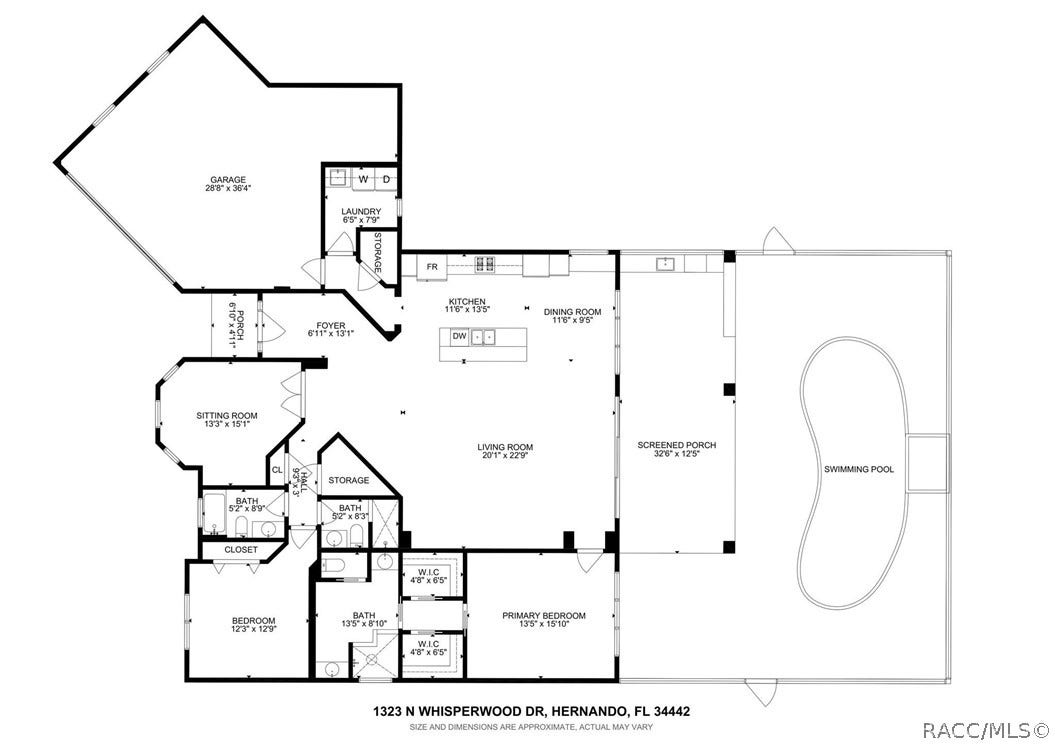 1323 N WHISPERWOOD Drive, Hernando, FL 34442 1323 N WHISPERWOOD Drive, Hernando, FL 34442