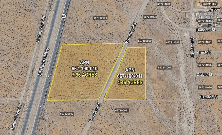 Property photo for 667-190-010 & 667-190-011, Desert Hot Springs, CA