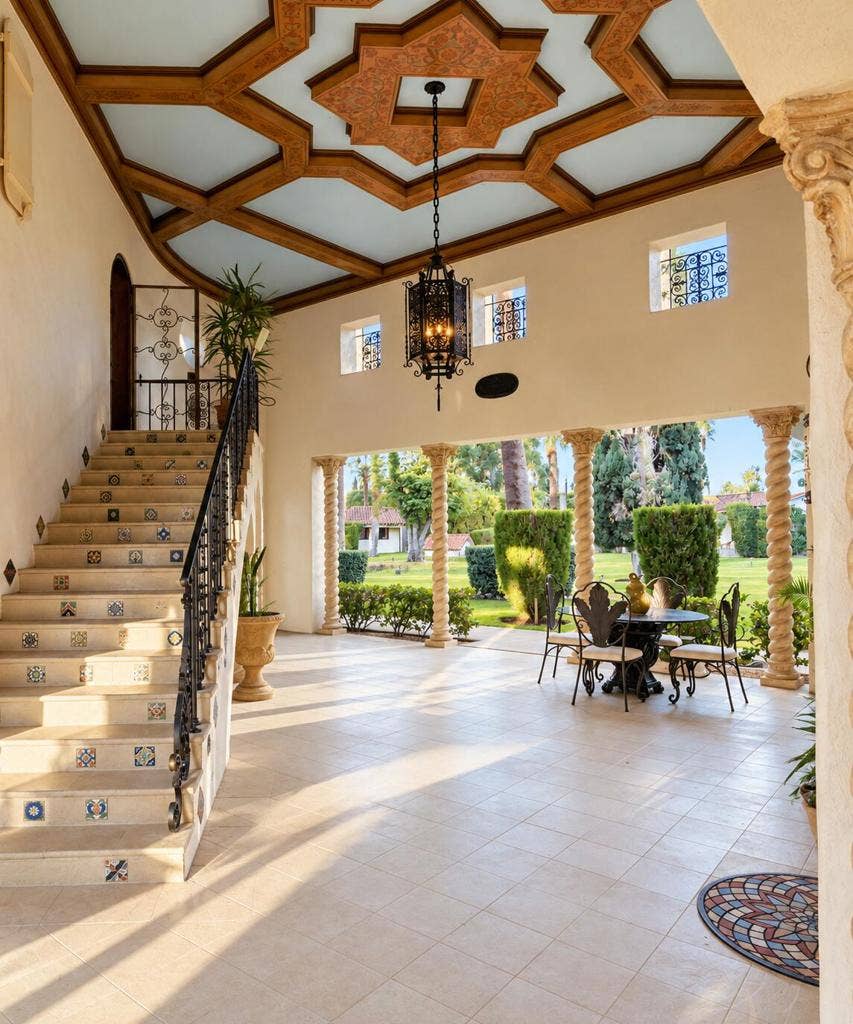 457 W Hermosa Place, Palm Springs, CA 92262 Courtyard Veranda & Breezeway