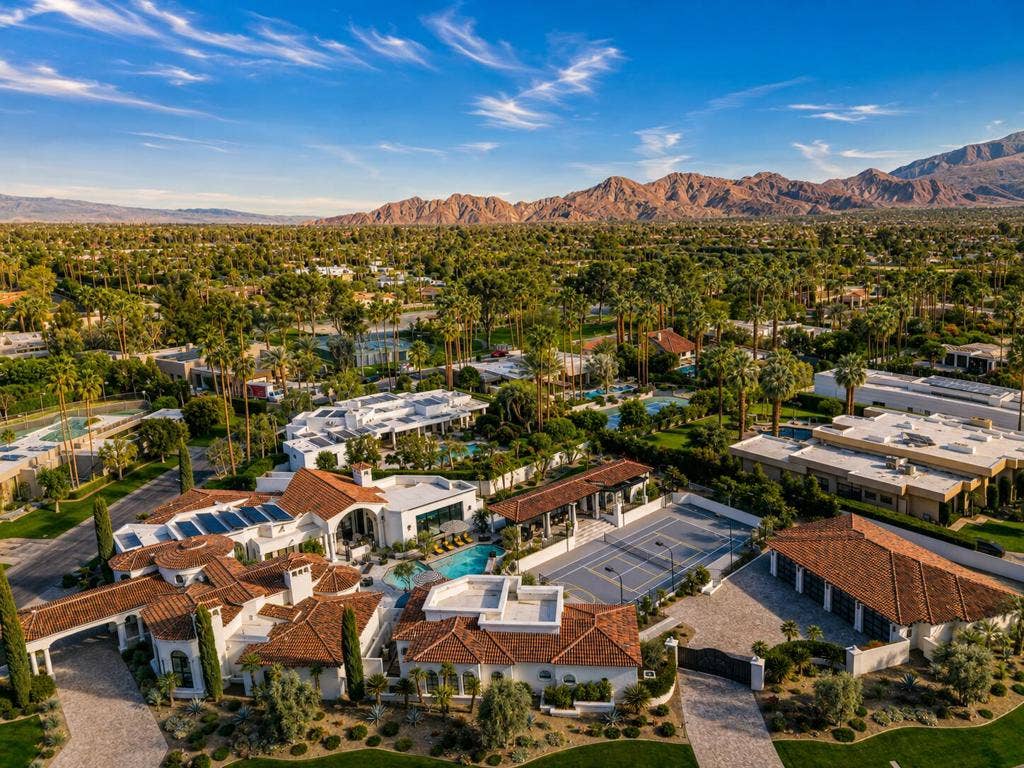 Daytime estate view