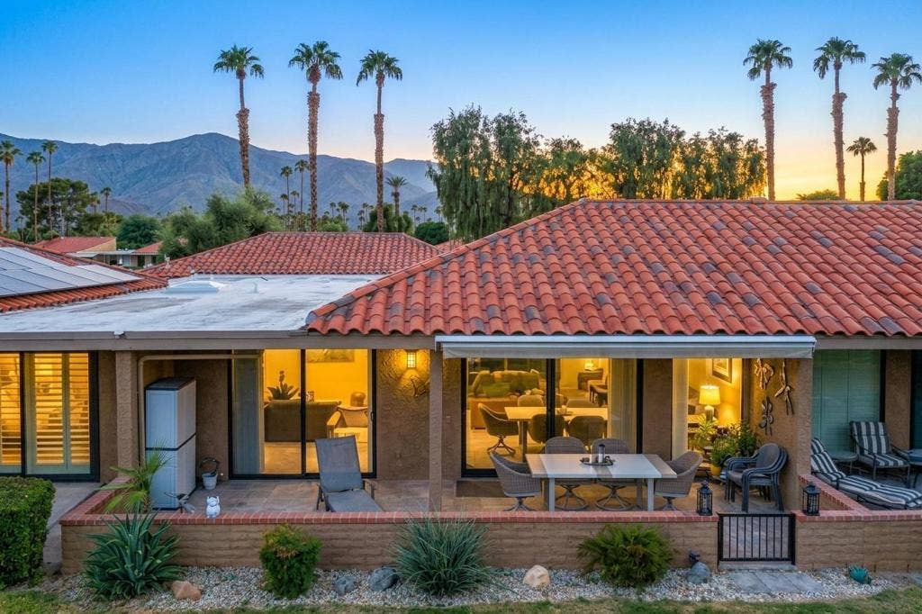 6 Sunrise Drive, Rancho Mirage, CA 92270 Virtually Staged Twilight Photo
