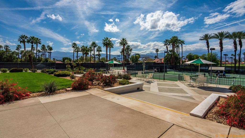 Desert Falls fitness patio