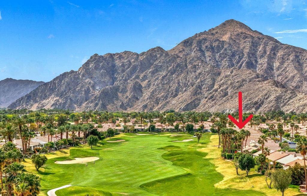 50300 Spyglass Hill Drive, La Quinta, CA 92253 Golf Course with Arrow