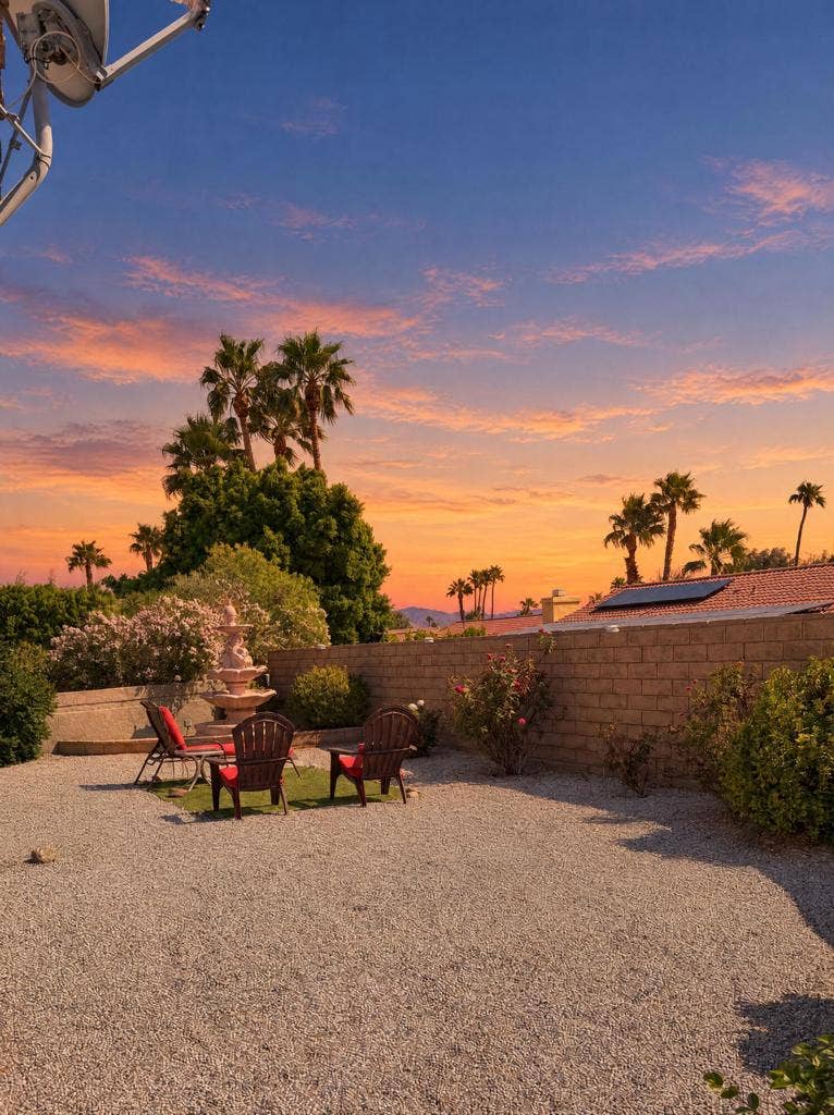 8963 Warwick Drive, Desert Hot Springs, CA 92240 Twilight Backyard
