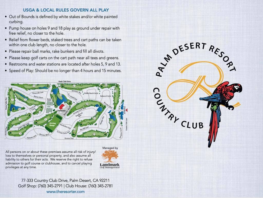 40675 Preston Trail, Palm Desert, CA 92211 Golf info