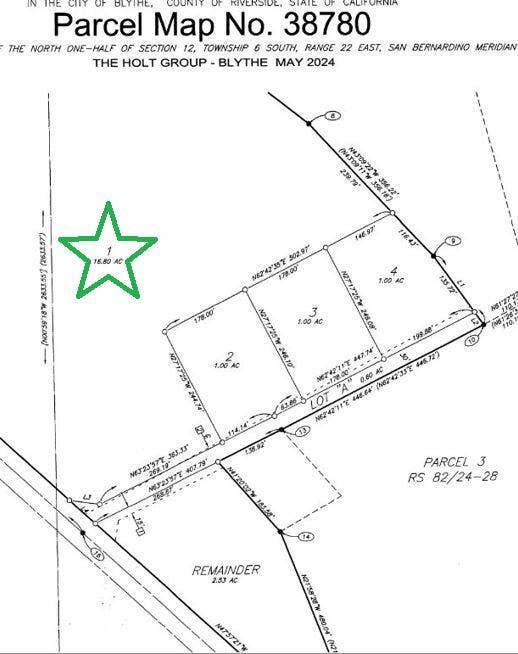 16 Acres On Wells Road, Blythe, CA 92225 Carmack 16.80 map