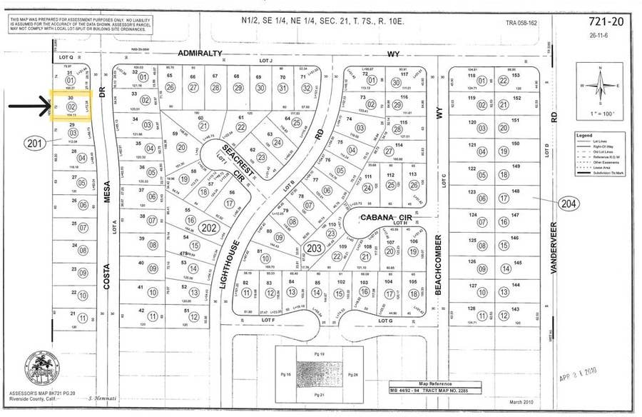 Property photo for 0 Costa Mesa Drive, North Shore, CA