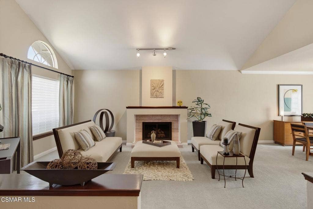 6512 Pinion Street, Oak Park, CA 91377 Living Room Fireplace
