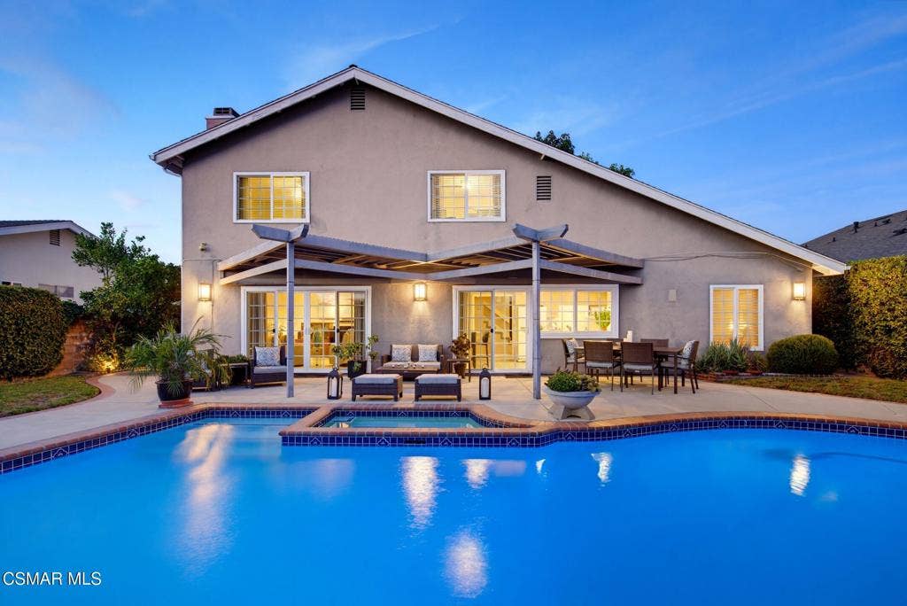 6512 Pinion Street, Oak Park, CA 91377 Back of the House 2 - Twilight
