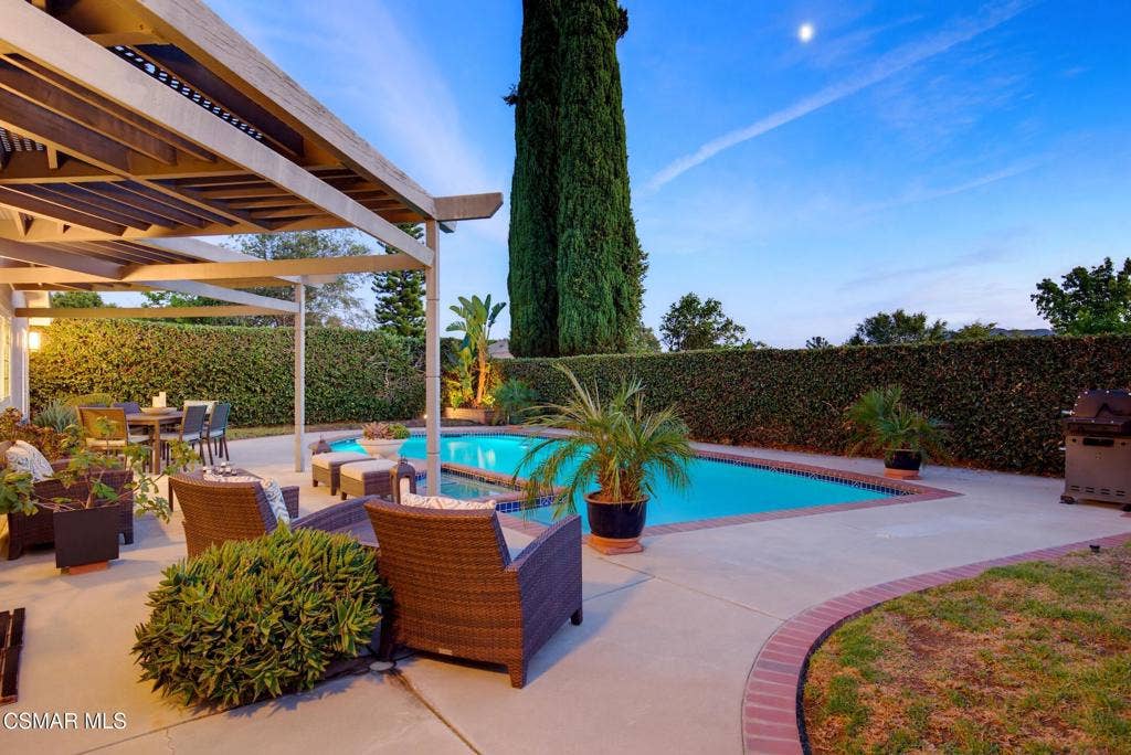 6512 Pinion Street, Oak Park, CA 91377 Pool - Twilight