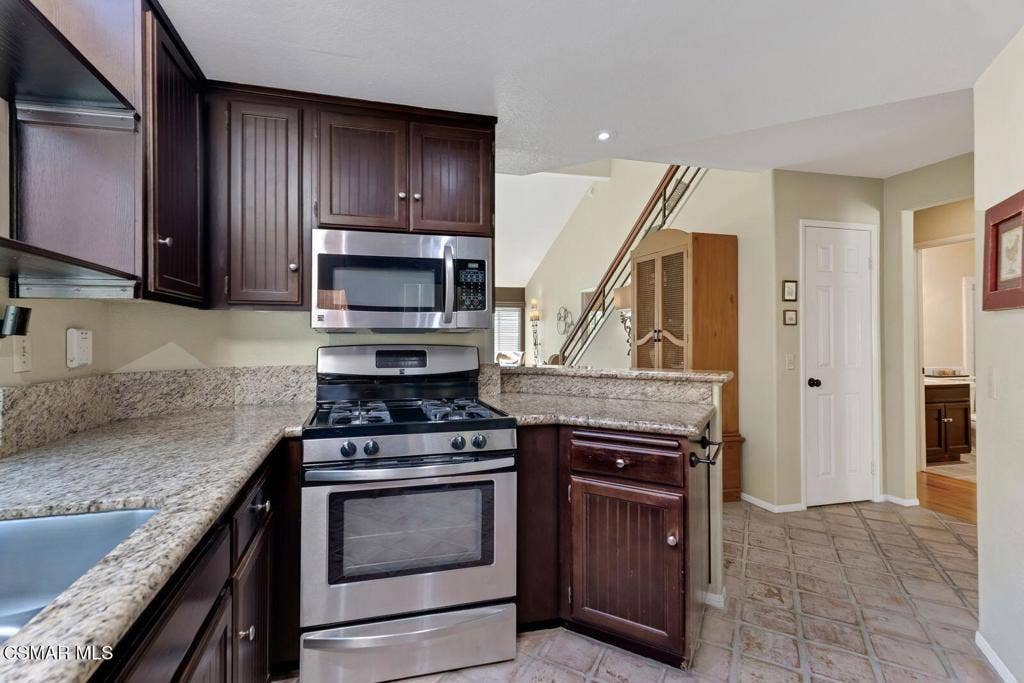 Kitchen  with stainless appliances