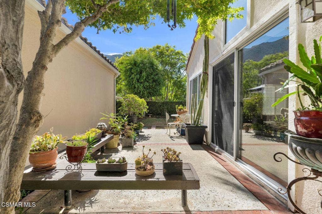 Private side yard