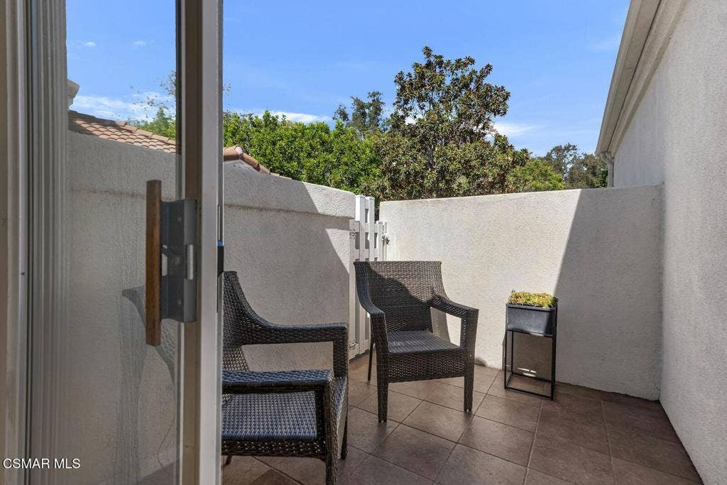 Private guest patio