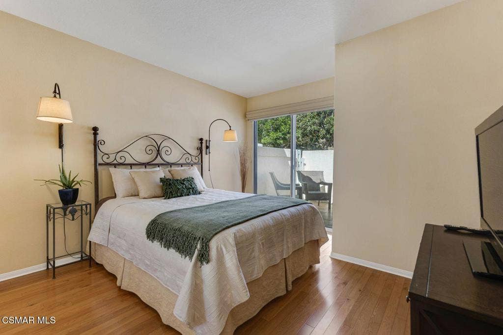 Guest bedroom with private patio