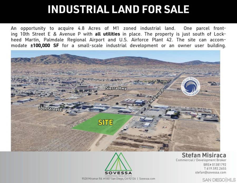 Property photo for 0 E 10th Street, Palmdale, CA