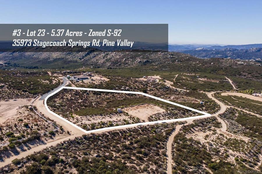 Property photo for 35973 Stagecoach Springs Rd, Pine Valley, CA