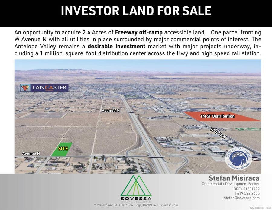 Property photo for W Ave N, Palmdale, CA