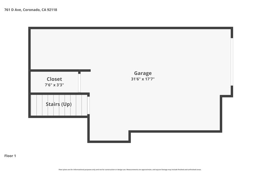 Property photo for 761 D Ave, #C, Coronado, CA