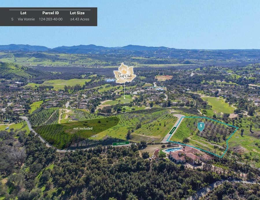 Property photo for 0 Via Vonnie 5, Bonsall, CA