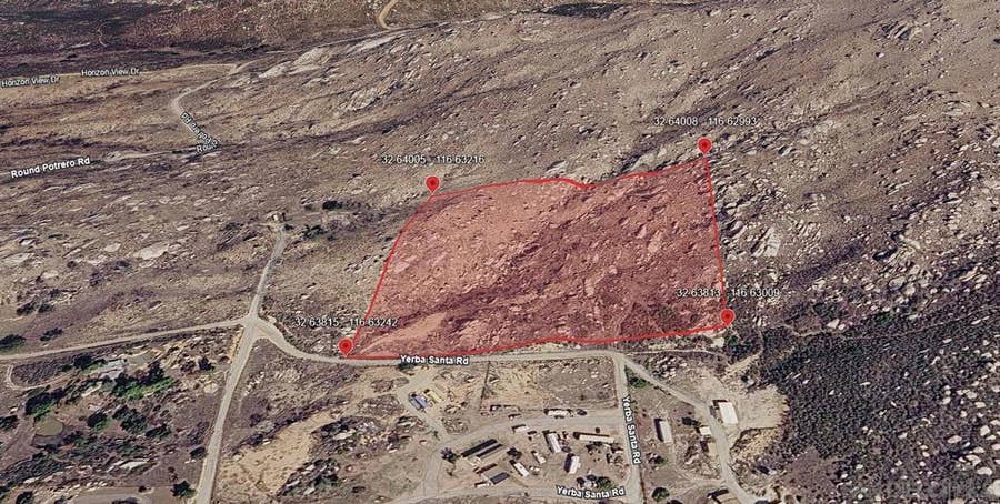 Property photo for 0 Yerba Santa Road, Potrero, CA