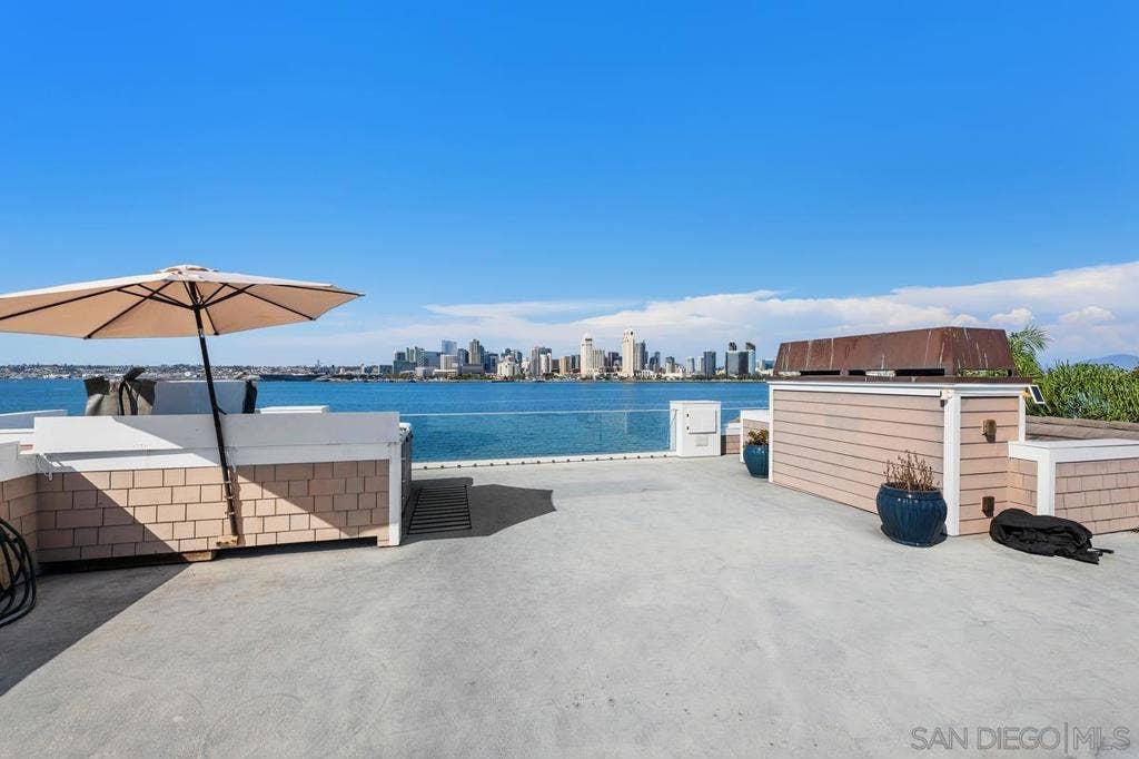 501 1st St, Coronado, CA 92118 rooftop deck with spa, firepit