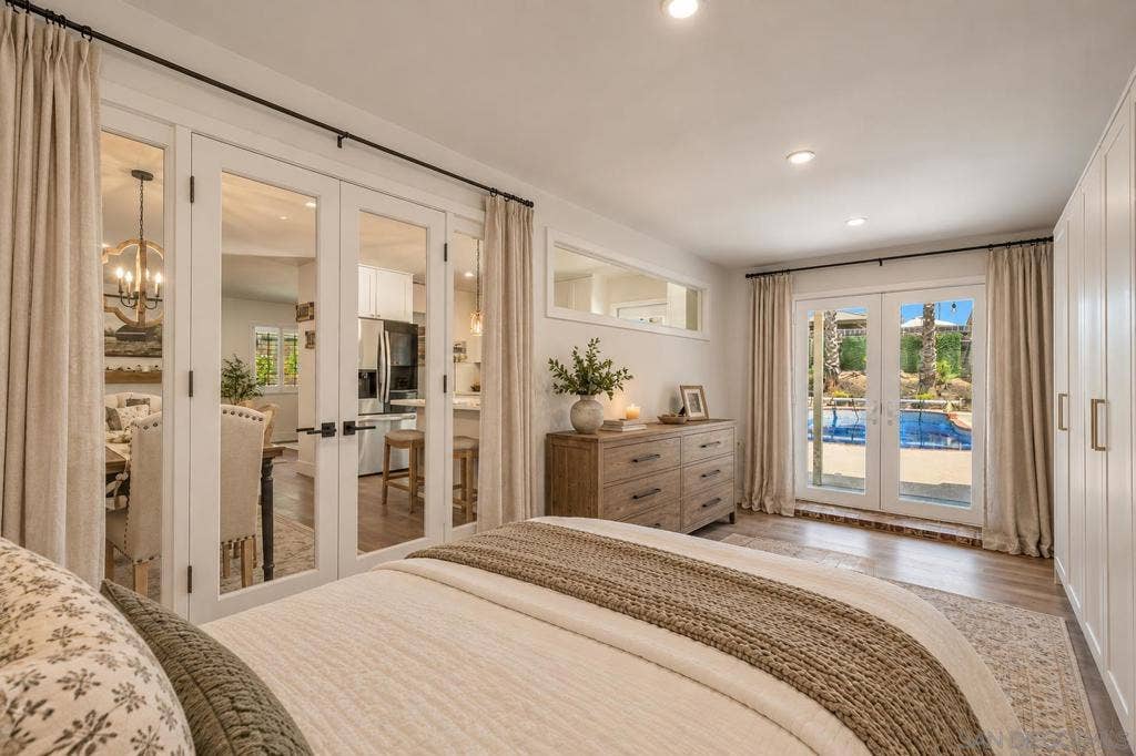 AI rendering of flex-space conversion to 4th bedroom