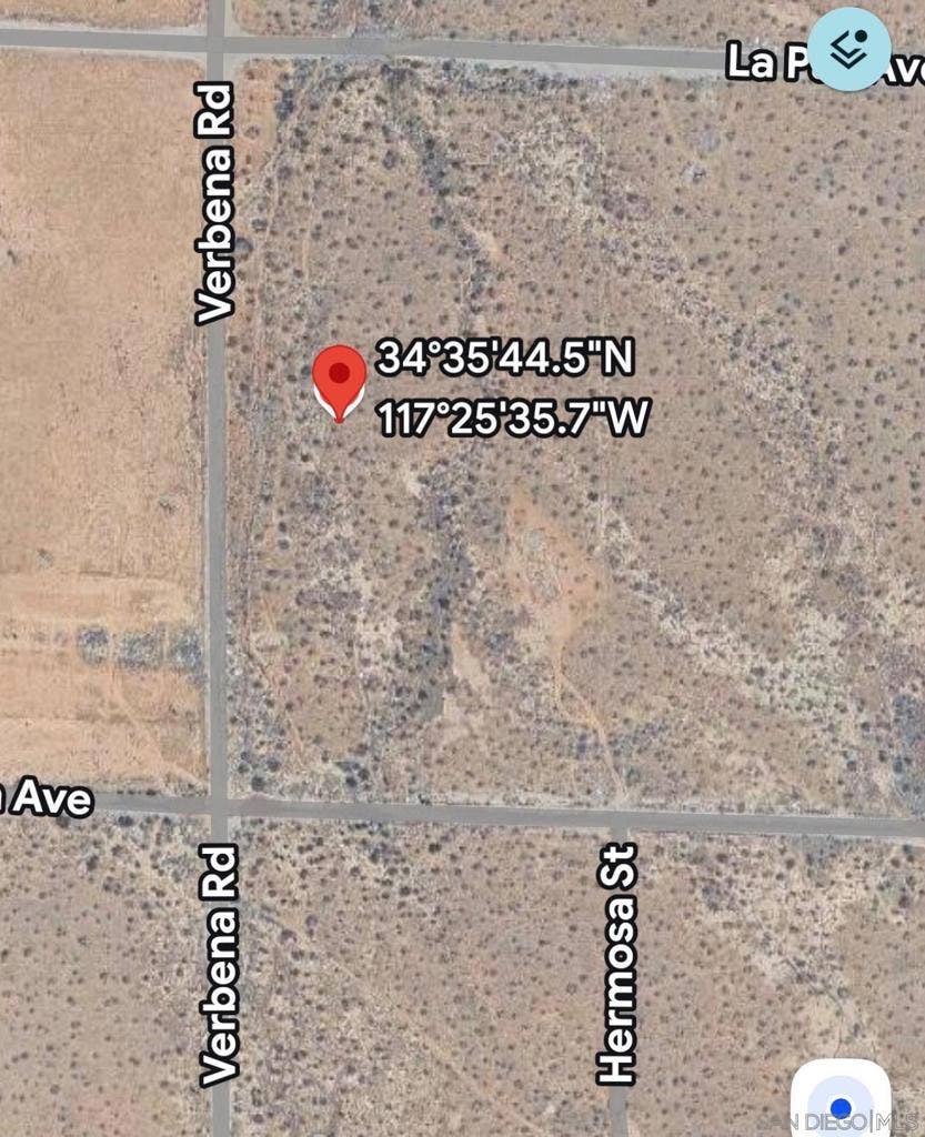 Property photo for Verbana Road, Adelanto, CA