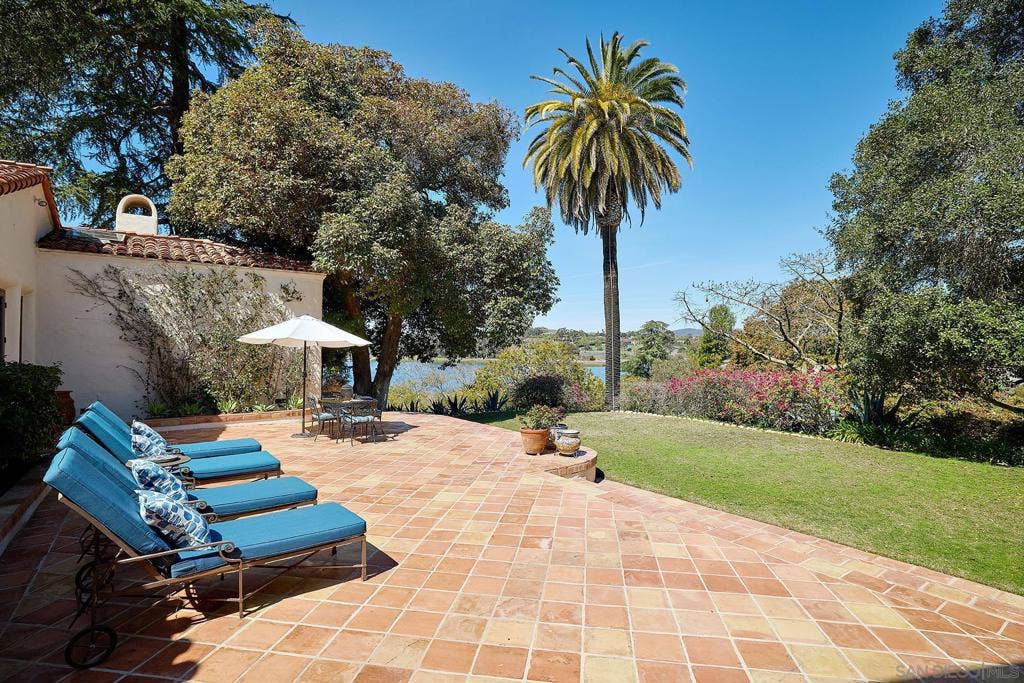 Breathtaking views from the side patio off the entrance.