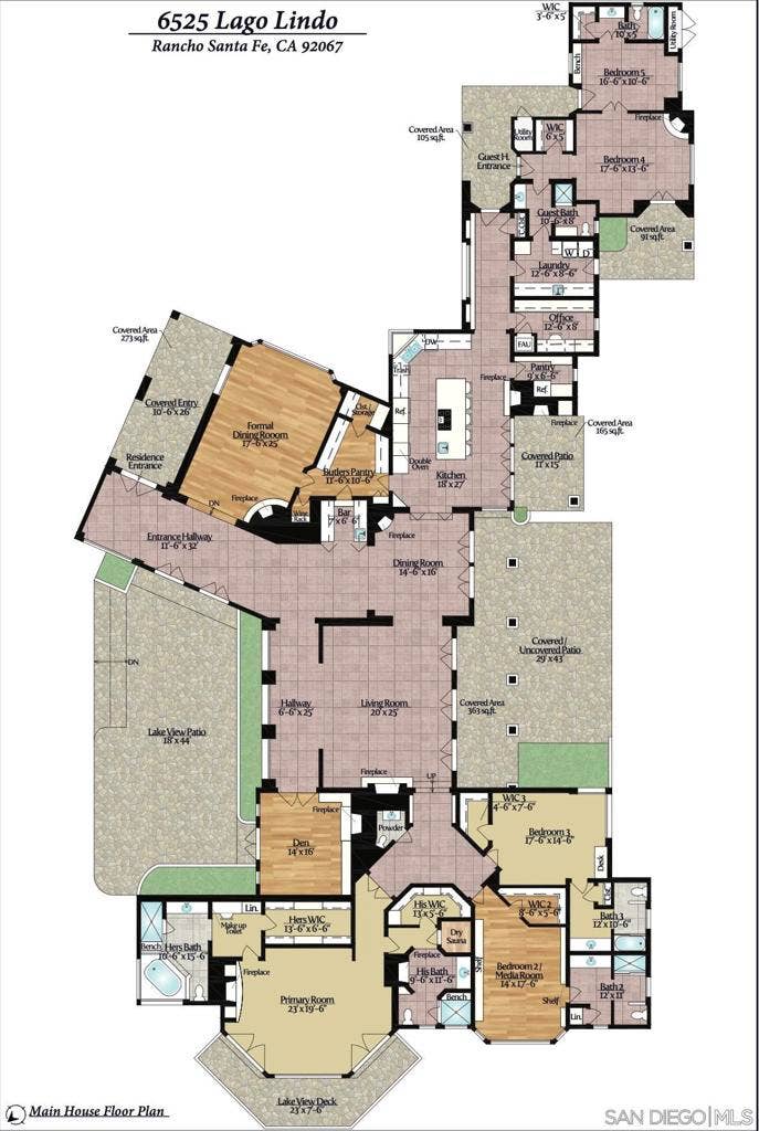 Floor Plan of the House.