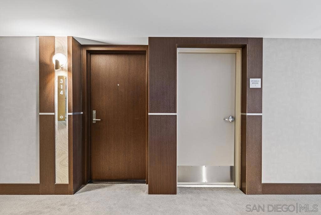 1325 Pacific Hwy, #314, San Diego, CA 92101 Storage room directly next to 2nd level entrance to unit.