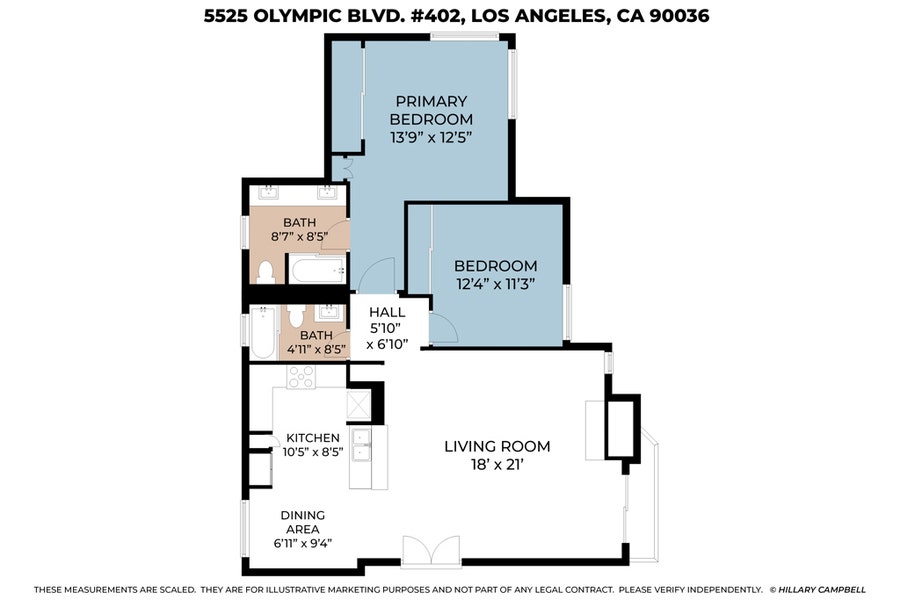 Property photo for 5525 W Olympic Boulevard, #402, Los Angeles, CA