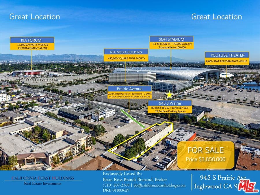 Property photo for 945 S Prairie Avenue, Inglewood, CA