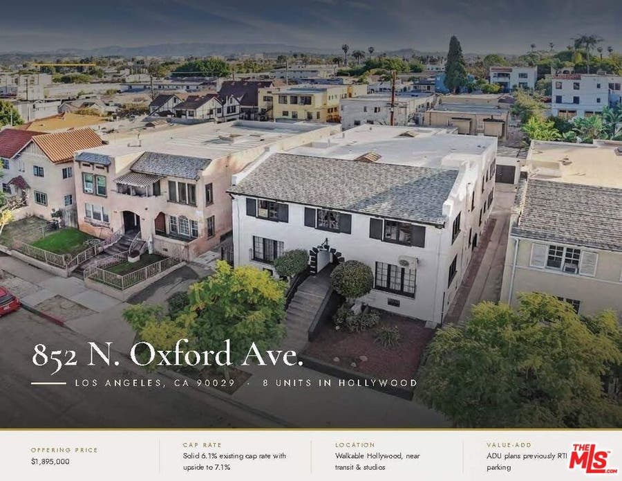 Property photo for 852 N Oxford Avenue, Los Angeles, CA