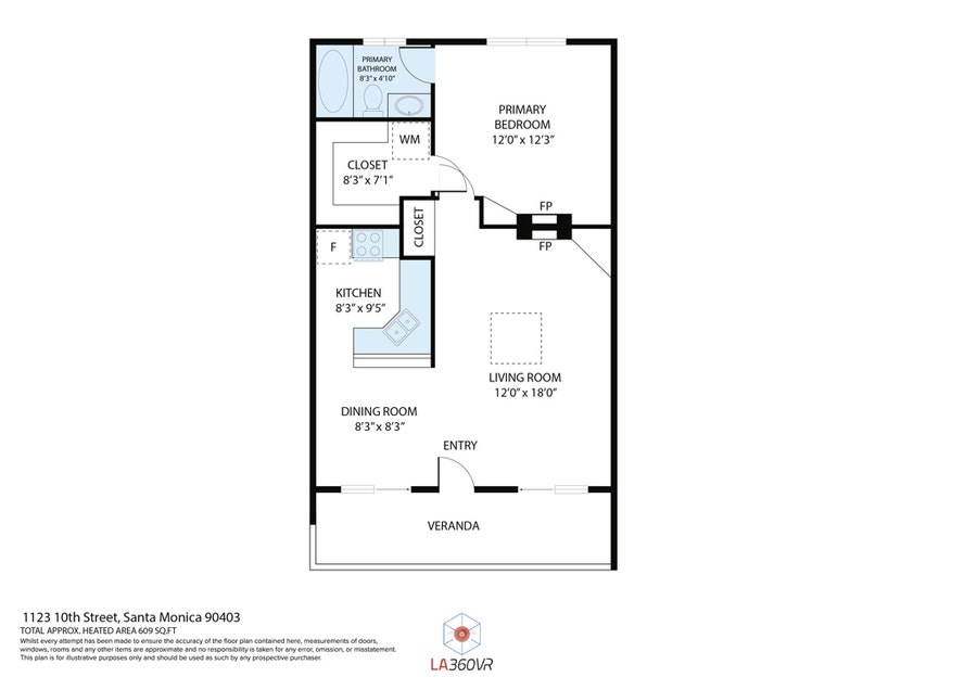 Property photo for 1123 10th Street, #E, Santa Monica, CA