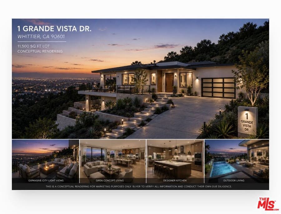 Property photo for 1 Grande Vista Dr, Whittier, CA