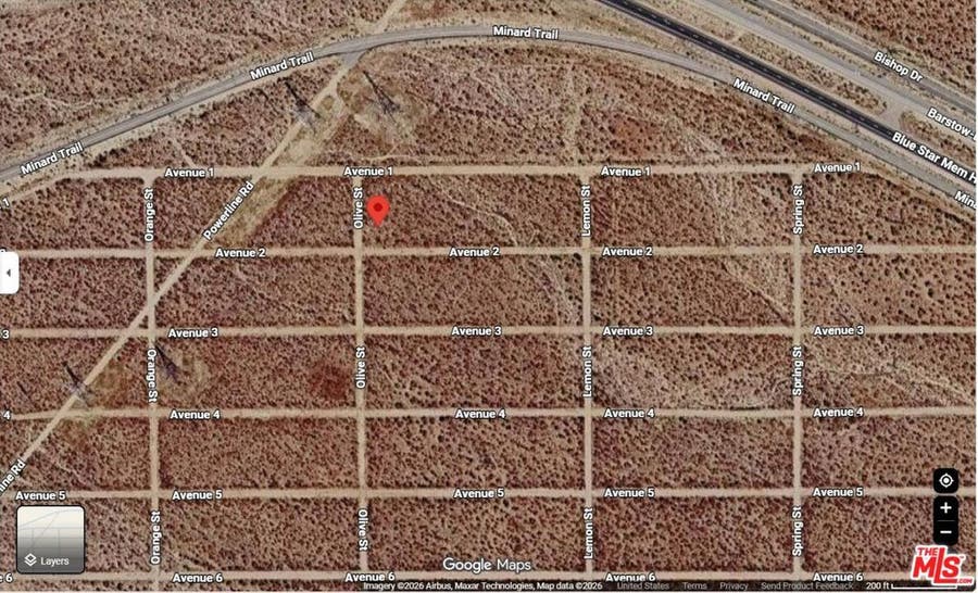 Property photo for 0 Olive St, Mojave, CA