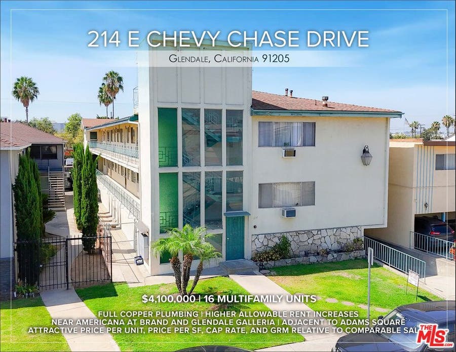 Property photo for 214 E Chevy Chase Drive, Glendale, CA