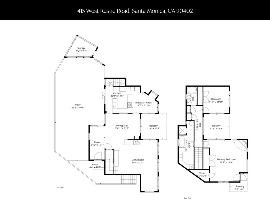 Property photo for 415 W Rustic Road, Santa Monica, CA