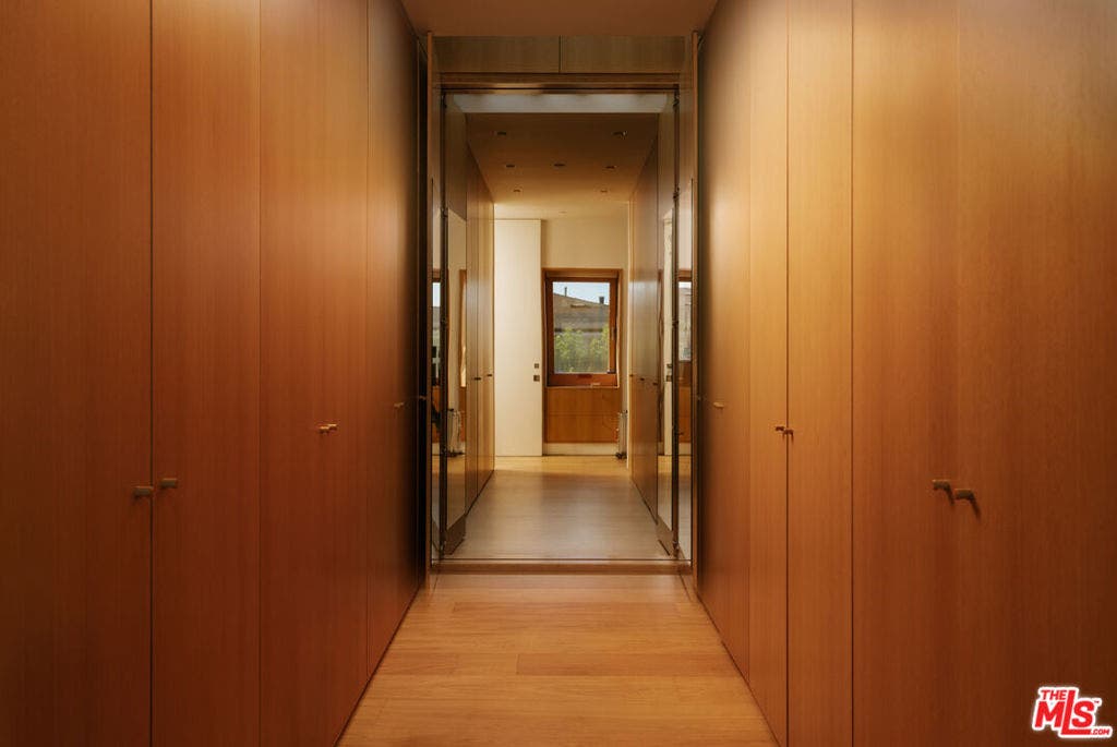 Primary closet with mirrors op