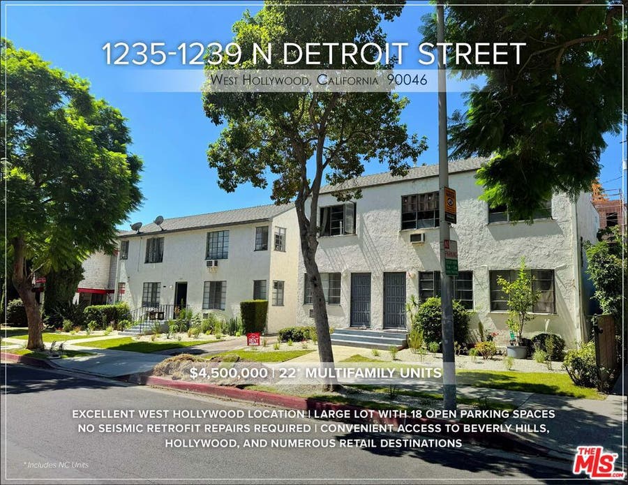 Property photo for 1235 N Detroit Street, West Hollywood, CA