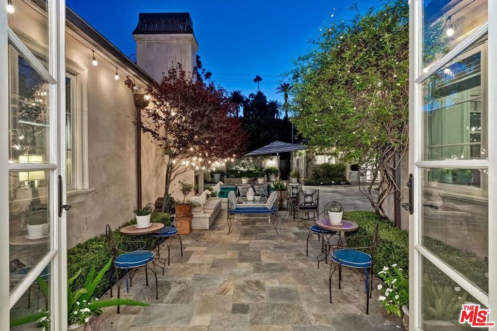 Twilight Yard View from Family